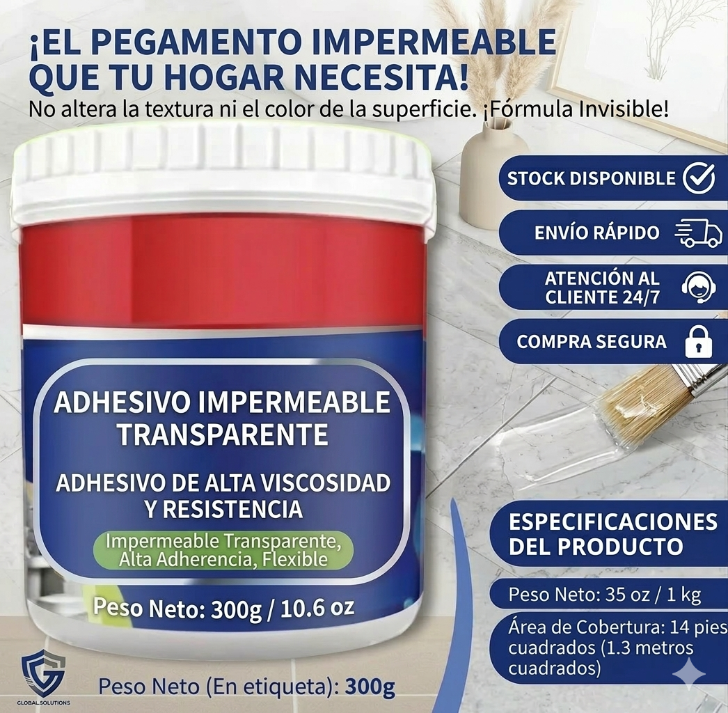 Sellador Adhesivo Transparente 300g Azul