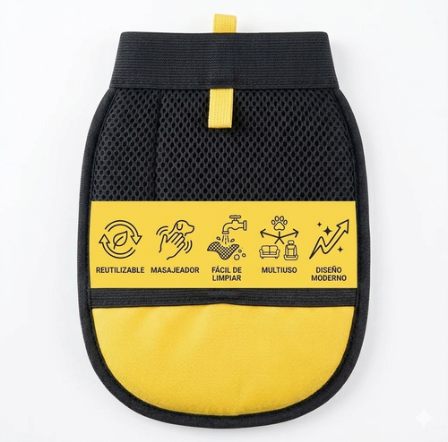 Guante Removedor de Pelo 2 en 1 - Negro