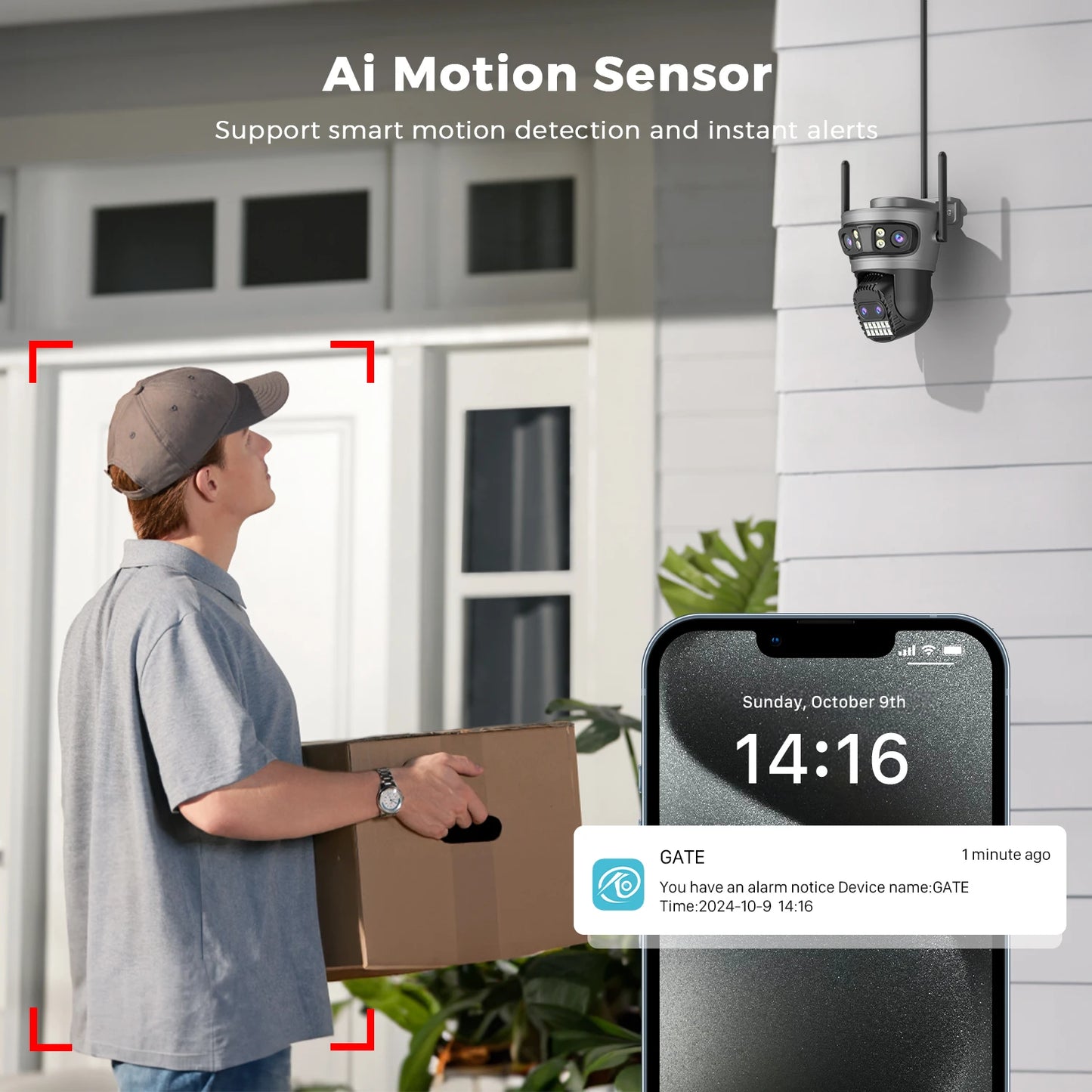 Outdoor WiFi Camera | 10X Zoom, Auto-Tracking, 4K PTZ Surveillance