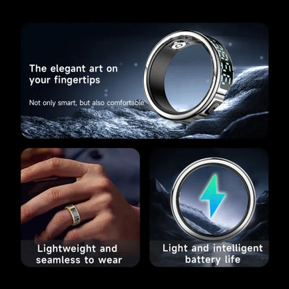 Smart Ring with Charging Case | Waterproof Health Tracker, Heart Rate & Sleep Monitor