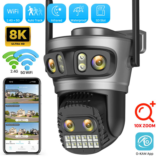 Outdoor WiFi Camera | 10X Zoom, Auto-Tracking, 4K PTZ Surveillance