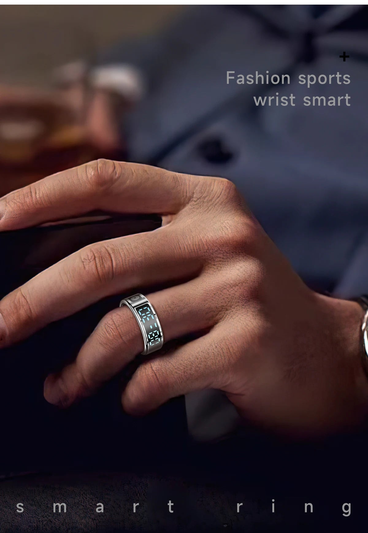 Smart Ring with Charging Case | Waterproof Health Tracker, Heart Rate & Sleep Monitor