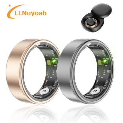 Smart Ring SR06 with Charging Case | Heart Rate & Blood Oxygen Monitor, Waterproof