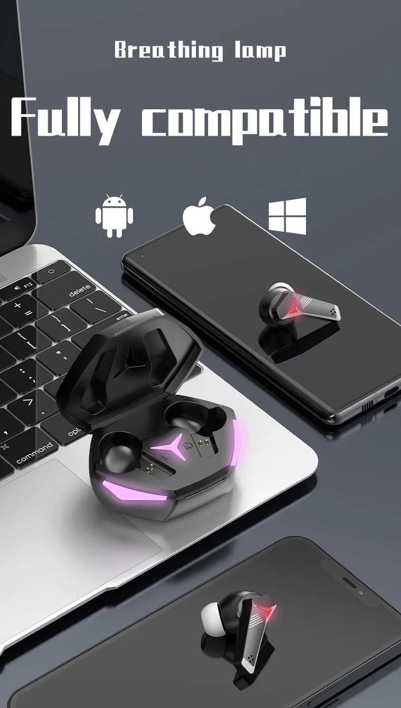 T33 Wireless Gaming Earbuds with HiFi Sound & Mic