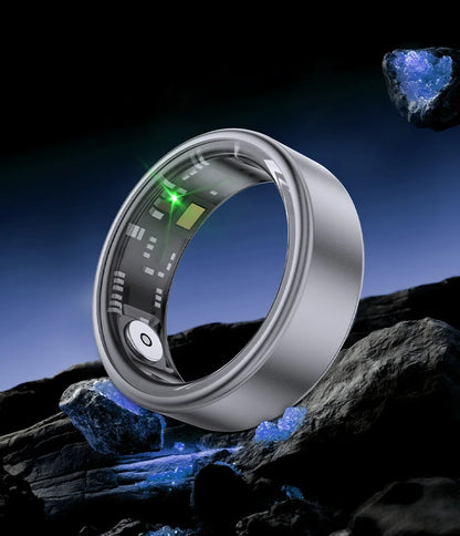 Smart Ring SR06 with Charging Case | Heart Rate & Blood Oxygen Monitor, Waterproof