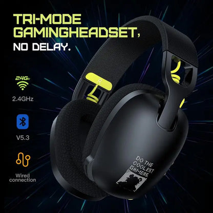 Wireless Gaming Headset - 2.4G, Noise-Cancelling Mic, 25Hr Battery, for Gaming & Mobile